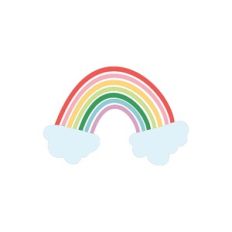 Rainbow And Clouds