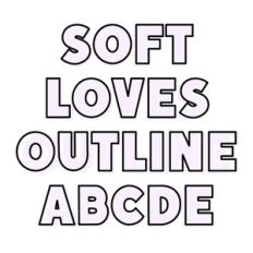 BFC Soft Loves Outline Bold Chunky Outline Font