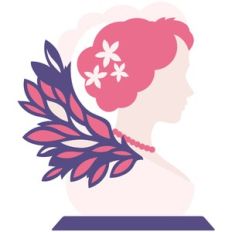 Mother's Day Layered Woman Portrait Award Design
