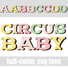 Circus Baby Color Font