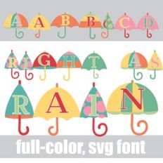 Right as Rain Color Font