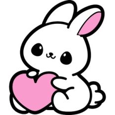 bunny with a heart