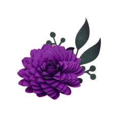 SPIRAL FLOWER 08 WITH FOLIAGE 42