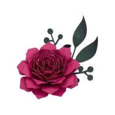 SPIRAL FLOWER 10 WITH FOLIAGE 42