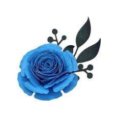 SPIRAL FLOWER 15 WITH LEAF 42