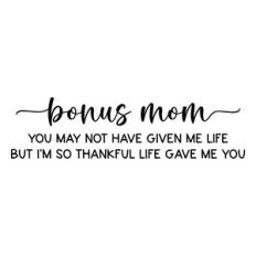 bonus mom you may not have given me life