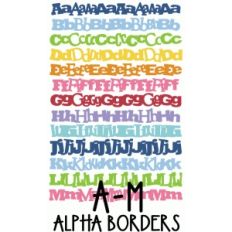 alphabet borders a-m