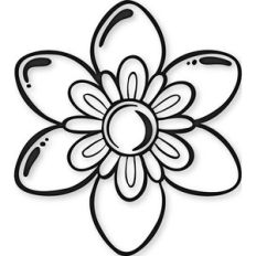 flower outline