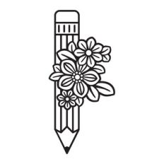 Floral Pencil