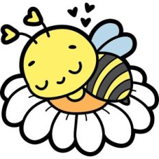 cute sleeping bee