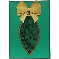 CHRISTMAS ORNAMENT LAYER CARD