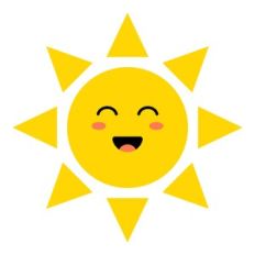 Cute sun