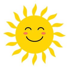 Sun with happy face