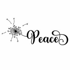 Peace Dandelion Word