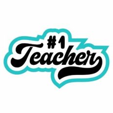 #1 Teacher Layered Quote