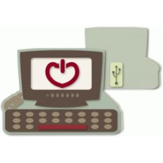 computer monitor 5x7 card