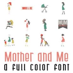 Mother and Me Full Color Font