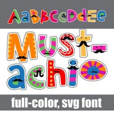 Mustachio Color Font