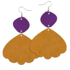 Dangling Leather Earrings
