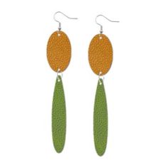 Dangling Leather Earrings
