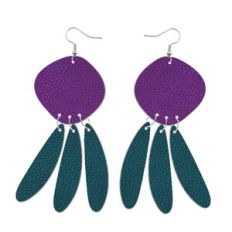 Dangling Leather Earrings