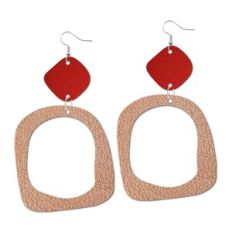 Dangling Leather Earrings