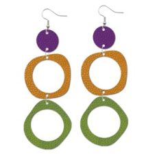 Dangling Leather Earrings