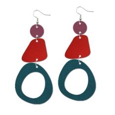 Dangling Leather Earrings