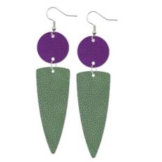 Dangling Leather Earrings