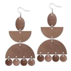 Dangling Leather Earrings