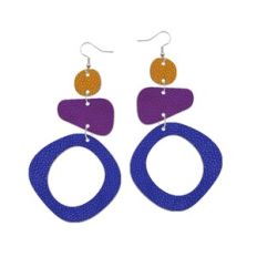 Dangling Leather Earrings