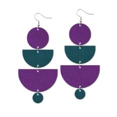 Dangling Leather Earrings