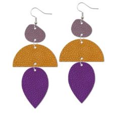 Dangling Leather Earrings