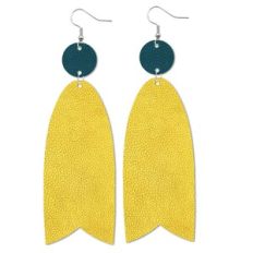 Dangling Leather Earrings