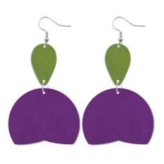 Dangling Leather Earrings