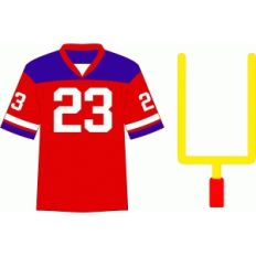 football jersey and goal