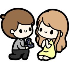 couple wedding proposal