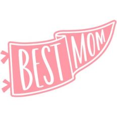 Best Mom Pennant Flag