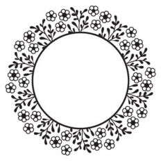 Flowers Circle Frame