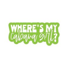 Where's My Cabana Girl