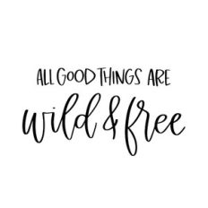 All Good Things Are Wild and Free