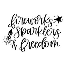 Fireworks Sparklers and Freedom