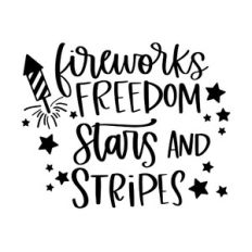 Fireworks Freedom Stars and Stripes