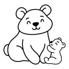 Mama Bear with Cub