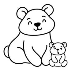 Mama Bear with Cub