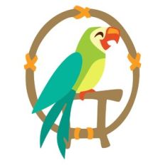 Parrot on Bamboo
