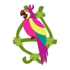 Macaw on Bamboo