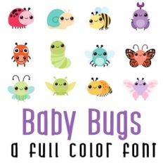 Baby Bug Full Color Font