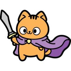 cute hero cat