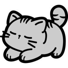 stretching cat